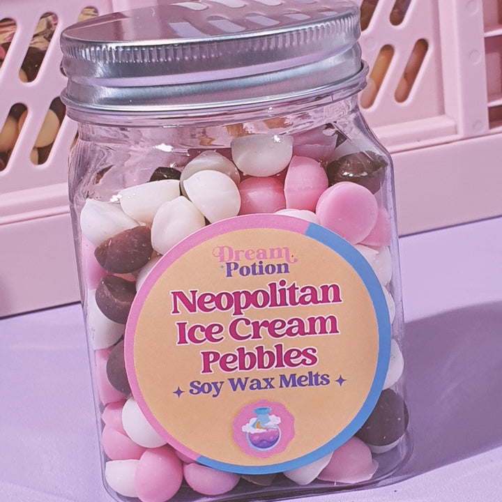 Neopolitan Ice Cream Wax Melt Pebbles